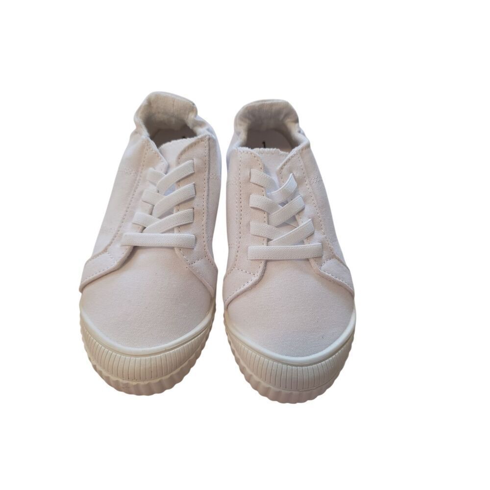 Kids Classic Canvas Slip-On Sneakers in Off-White
